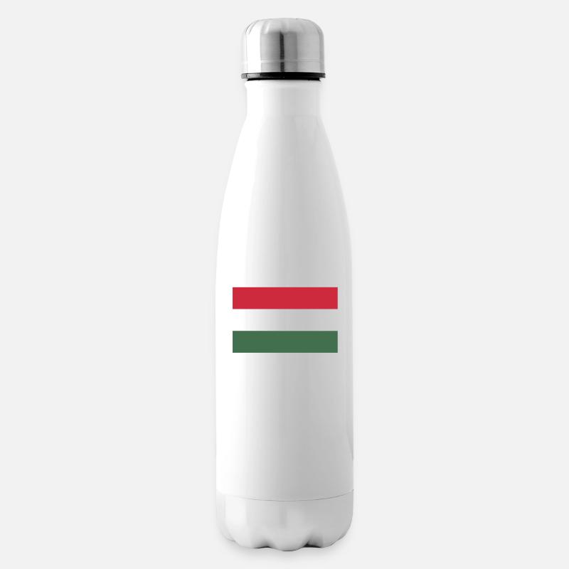 Ungarn Flagge - Isolierflasche - Weiß