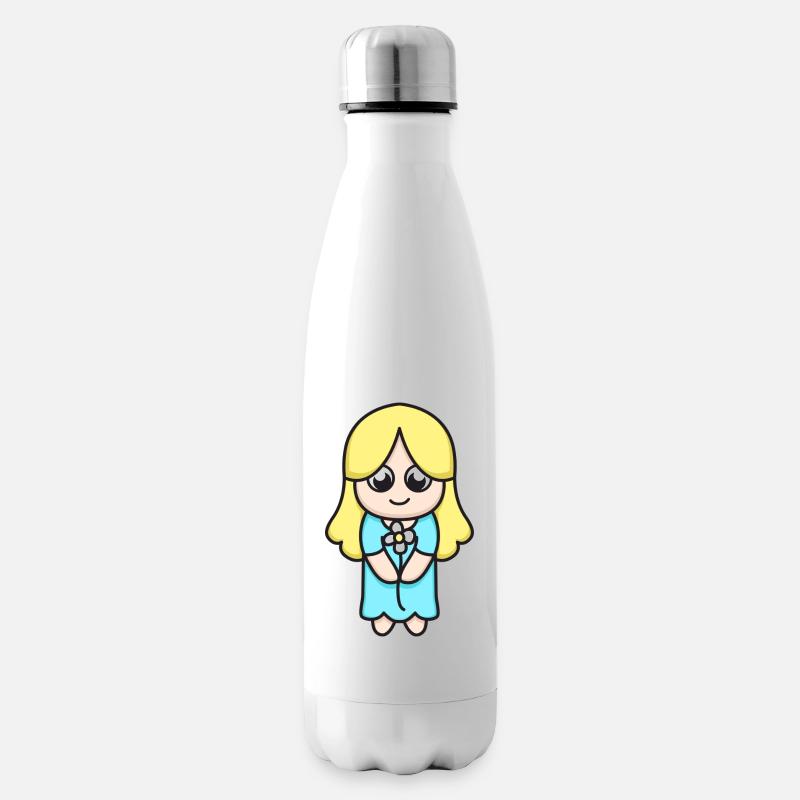 Sternzeichen Jungfrau - Isolierflasche - Weiß