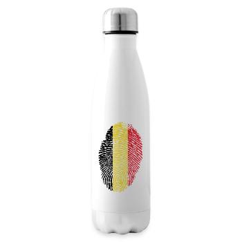 Flagge Belgiens - Isolierflasche - Weiß - Rechts