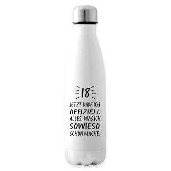 18 Geburtstag - Isolierflasche - Weiß - Rechts