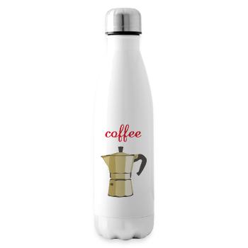 Coffee - Insulated Water Bottle - white - Right