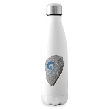 Pierre de foyer - Bouteille isotherme - blanc - Droite