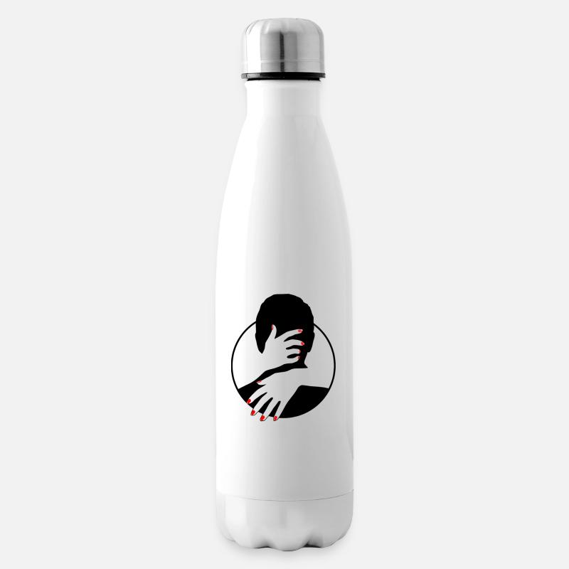Amour - Amour de soi - Saint-Valentin - Bouteille isotherme - blanc