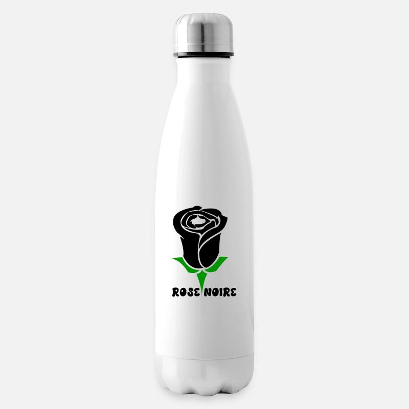 Rose Noire - Bouteille isotherme - blanc