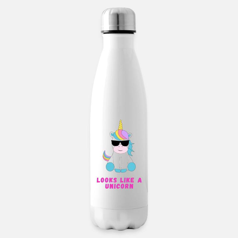 Einhorn - Isolierflasche - Weiß