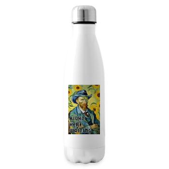 Right Here Waiting - Impressionism Painting - Insulated Water Bottle - white - Right
