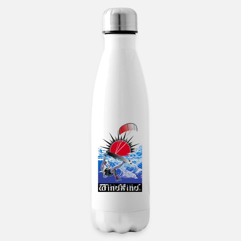 WINDKIND Große Welle - Isolierflasche - Weiß