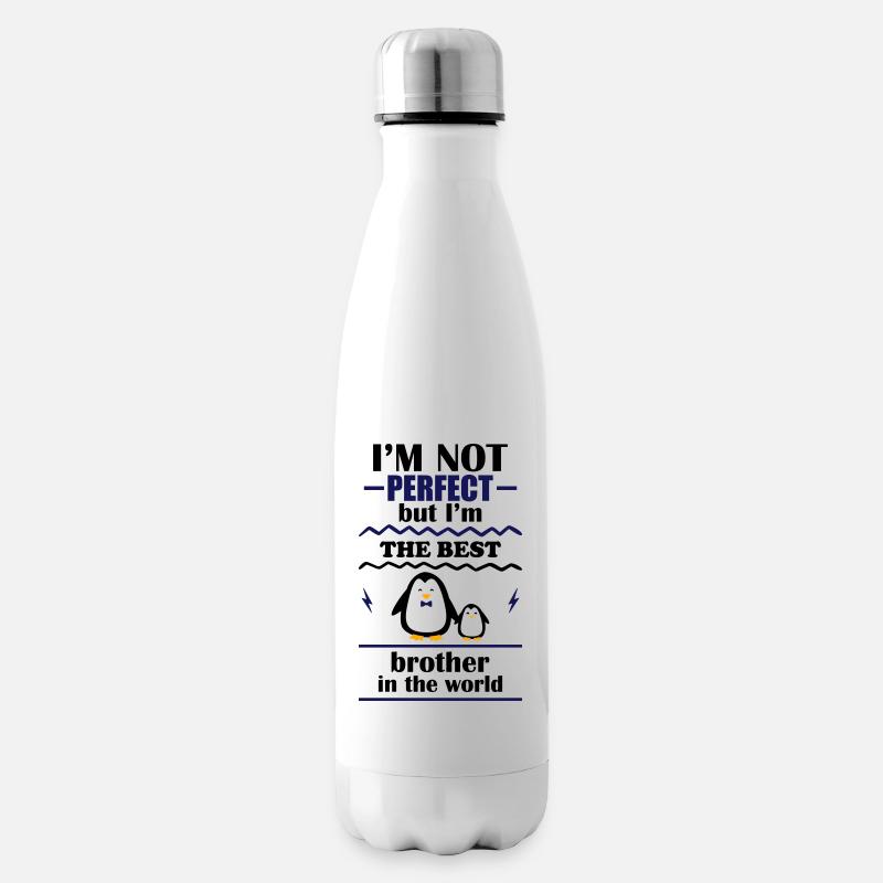 Ich bin nicht perfekt, aber der beste Bruder - Isolierflasche - Weiß