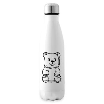 Teddy Bear - Insulated Water Bottle - white - Right