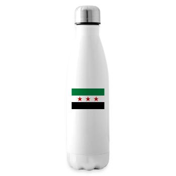 Drapeau de la Syrie - Bouteille isotherme - blanc - Droite