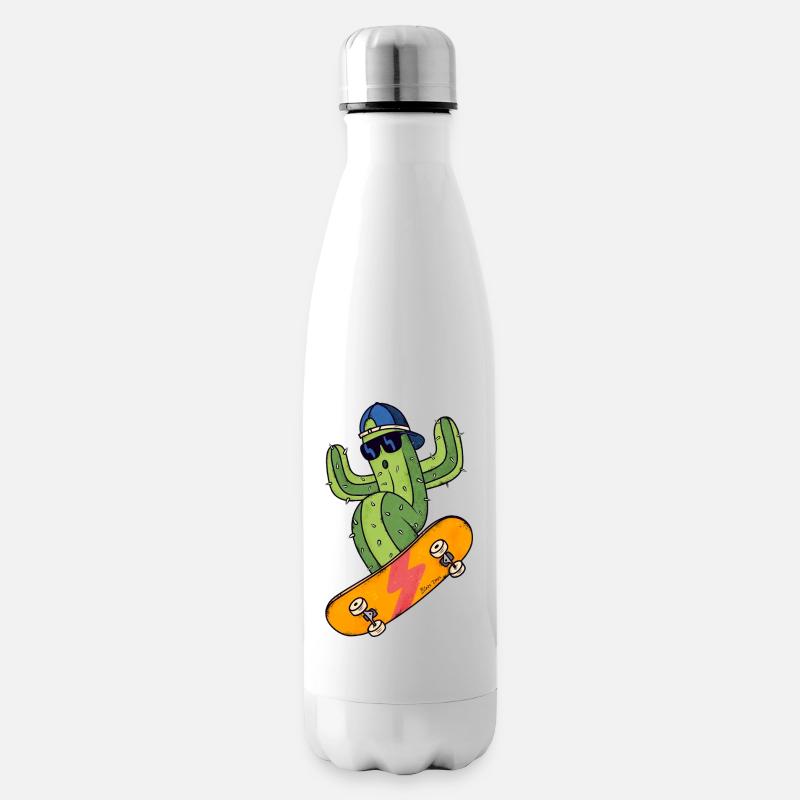 Patineur Cactus - Bouteille isotherme - blanc