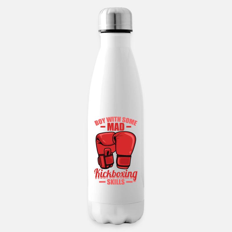 Kickboxeur Garçon - Bouteille isotherme - blanc