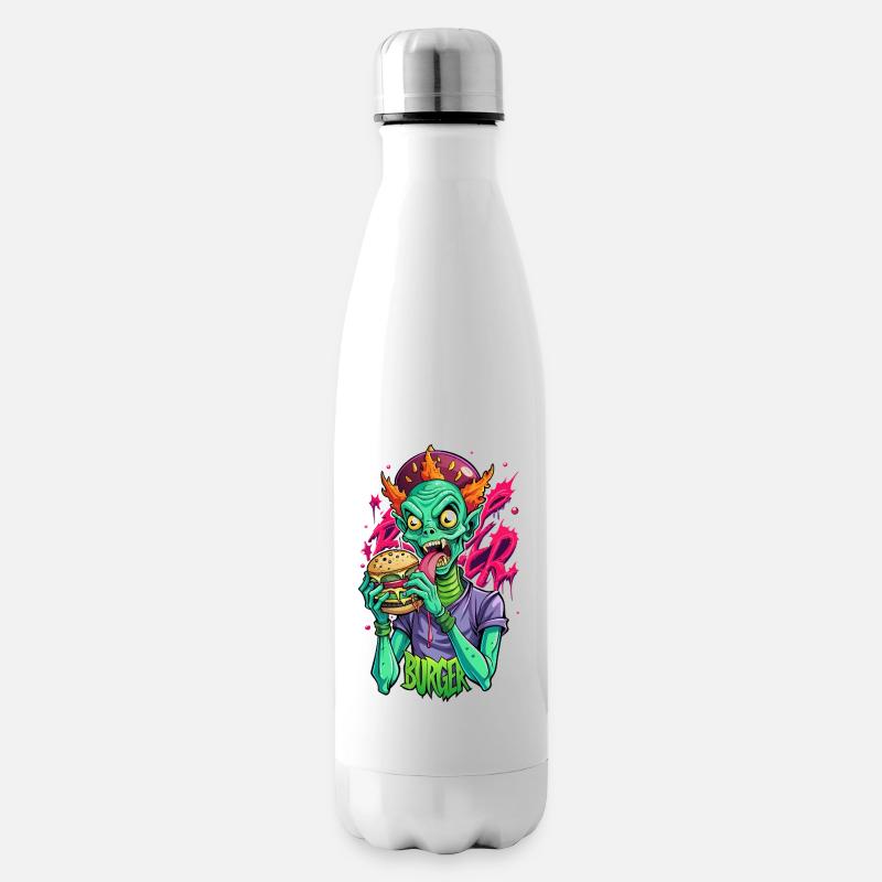 Burger Alien - Isolierflasche - Weiß