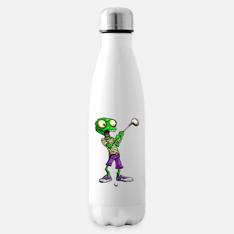 Golf Aliens - Insulated Water Bottle - white