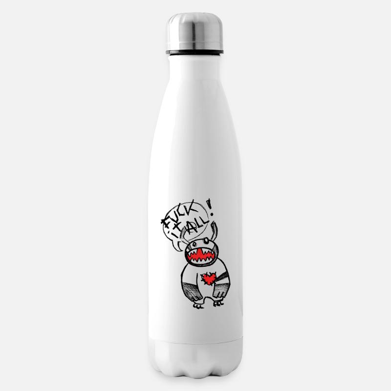 F*** it all! - Insulated Water Bottle - white