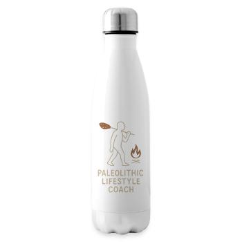 Prehistoric stone tools of Homo - Insulated Water Bottle - white - Right