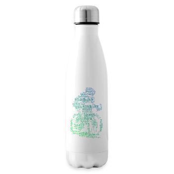Klares Roadbike Motiv für jeden Tag - Isolierflasche - Weiß - Rechts