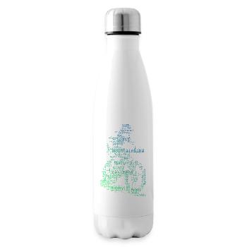 A must-have for real mountain biking - Insulated Water Bottle - white - Right