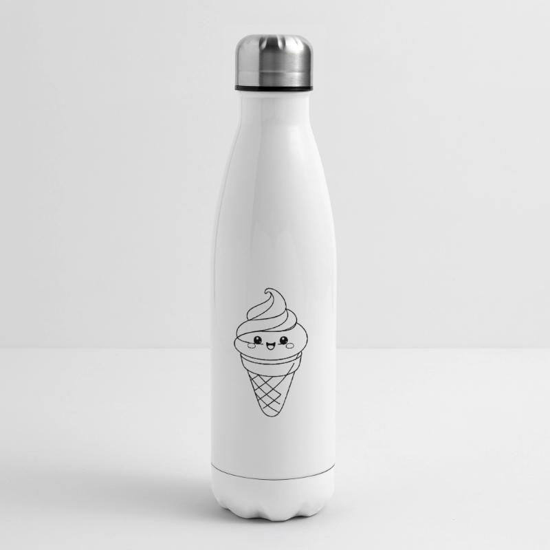 Softeis Eiscreme Icon Minimal Statement Insulated Water Bottle