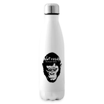 Guerrilla Girl – not ready to play nice - Insulated Water Bottle - white - Right