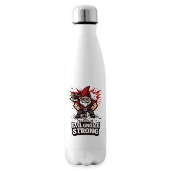 Böser Gnom, Dunkler Gnom, Goth-gnom, Lustiger Gnom - Isolierflasche - Weiß - Rechts