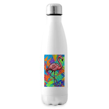 Flamant - Bouteille isotherme - blanc - Droite