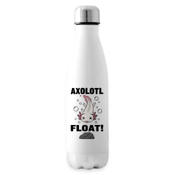 Axolotl Float Pink Salamander Aquarium - Insulated Water Bottle - white - Right