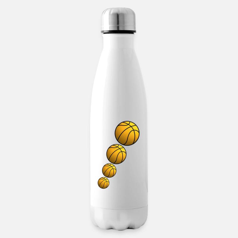 basketball - Bouteille isotherme - blanc