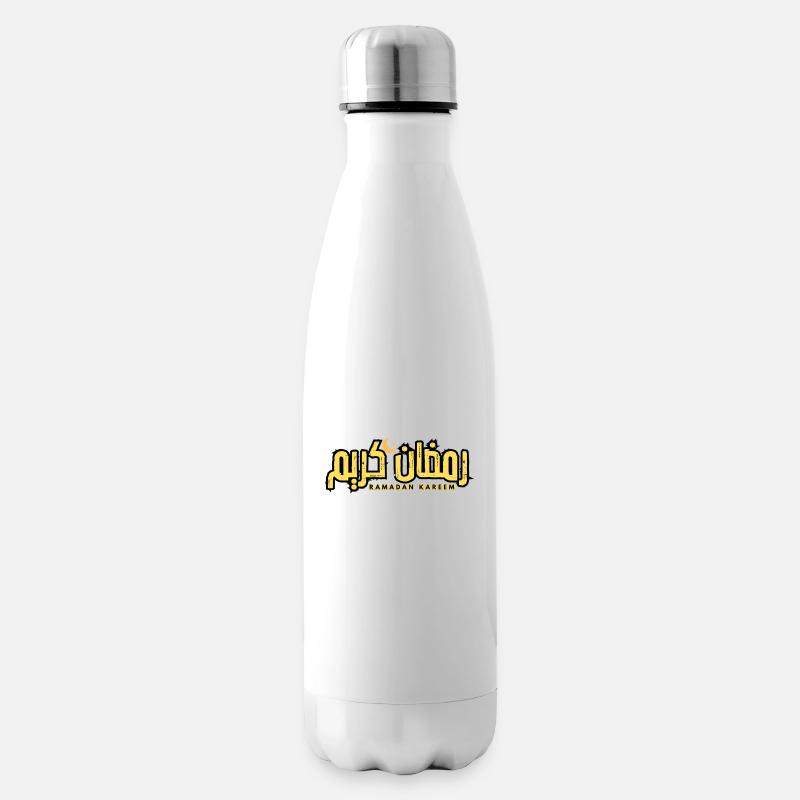 Ramadan Kareem auf Arabisch geschrieben - Isolierflasche - Weiß