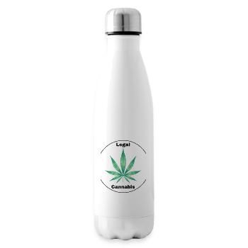 Legal Cannabis - Insulated Water Bottle - white - Right