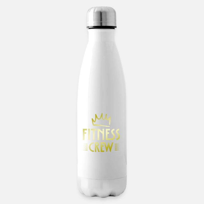 Fitness Crew - Isolierflasche - Weiß