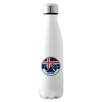 Islande - Île - Ísland - Bouteille isotherme - blanc - Droite
