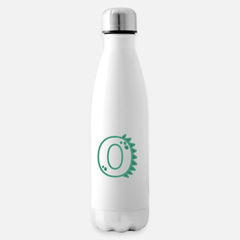 Zahl 0 - Isolierflasche - Weiß