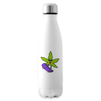 Skater weed - Insulated Water Bottle - white - Right
