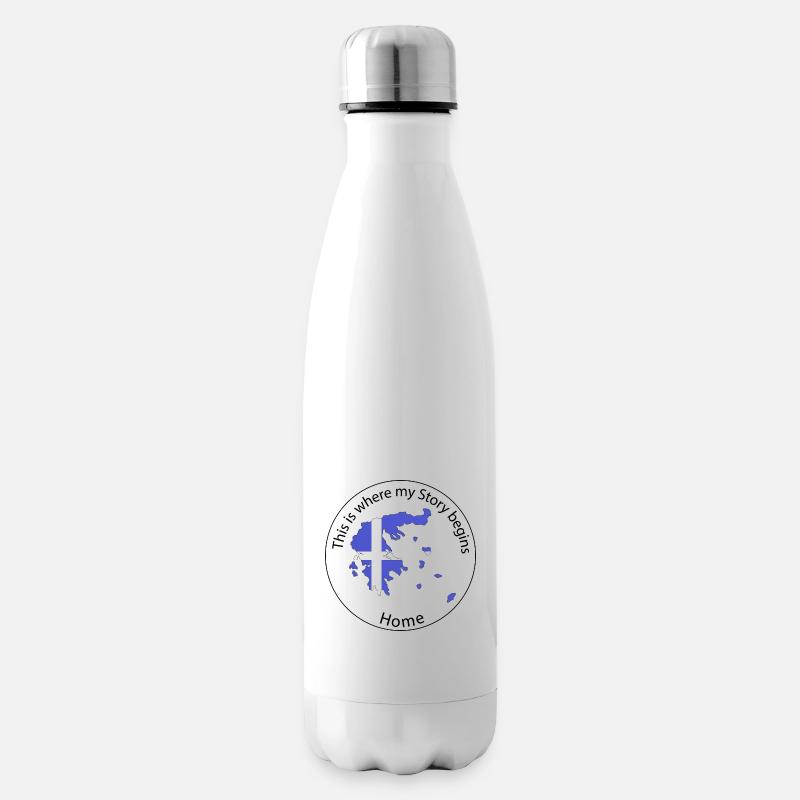 C’est là que mon histoire commence : Griechenland, Grèce - Bouteille isotherme - blanc