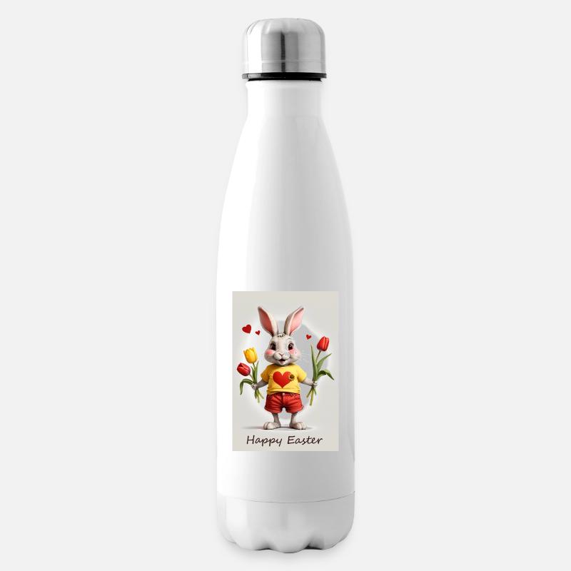 Freddys Oster Gruß - Isolierflasche - Weiß