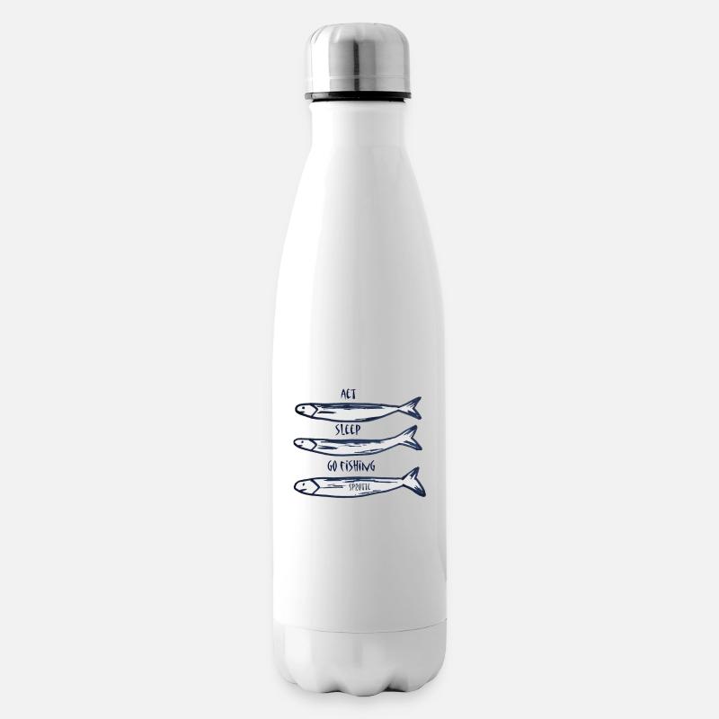 Sprats, design, gift, cool, chic, trend, humor, - Insulated Water Bottle - white