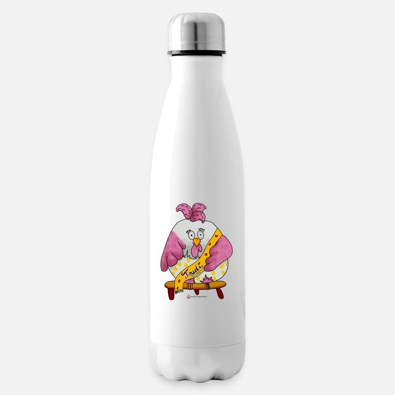 Die Abenteuer von Emma Huhn - Trudi - Isolierflasche - Weiß