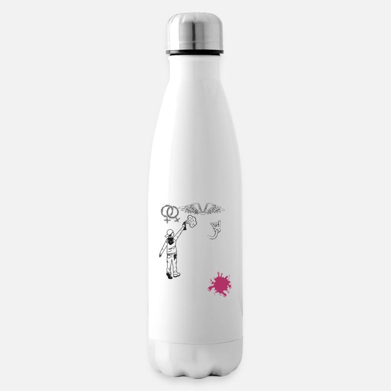 Straßen-Graffiti - Isolierflasche - Weiß