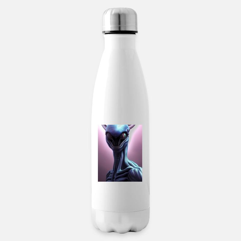 Gruseliges Alien - Isolierflasche - Weiß