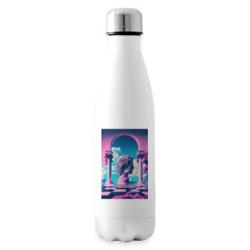 Eine Vaporwave Erkundung von Schönheit und Antike - Isolierflasche - Weiß - Rechts