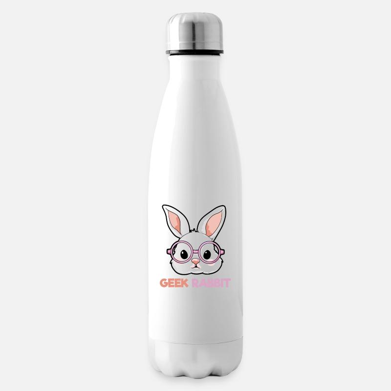 Geek Hase - Bouteille isotherme - blanc