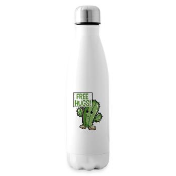 Kaktus Kostenlose Umarmungen - Isolierflasche - Weiß - Rechts