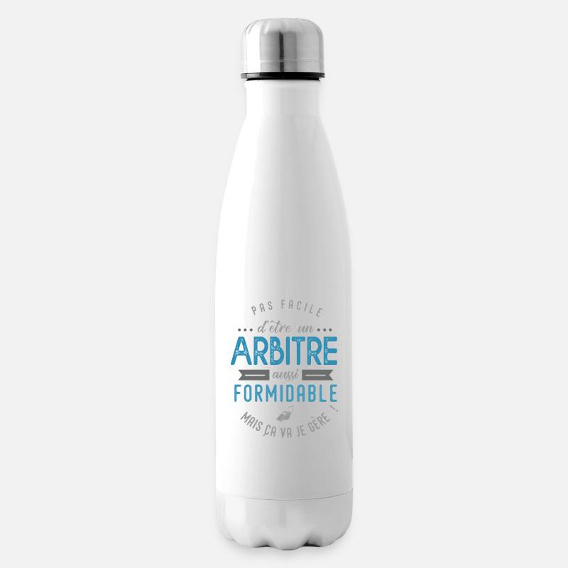 Arbitre formidable Cadeau Humour sport arbitre - Bouteille isotherme - blanc