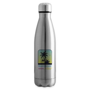 Summer vibes. - Insulated Water Bottle - silver - Right