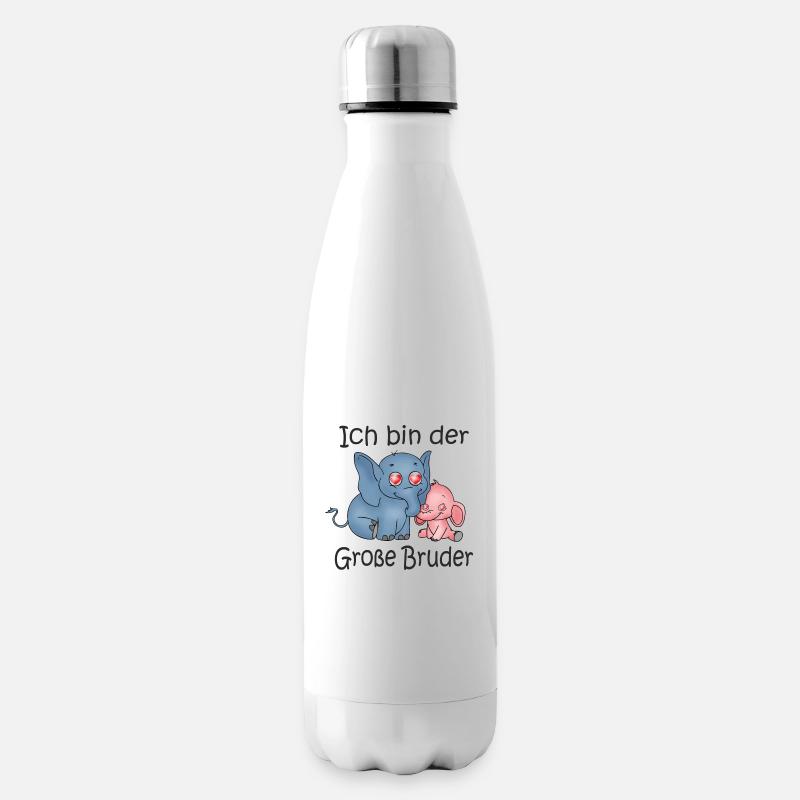 Ich Bin Der Große Bruder - Isolierflasche - Weiß