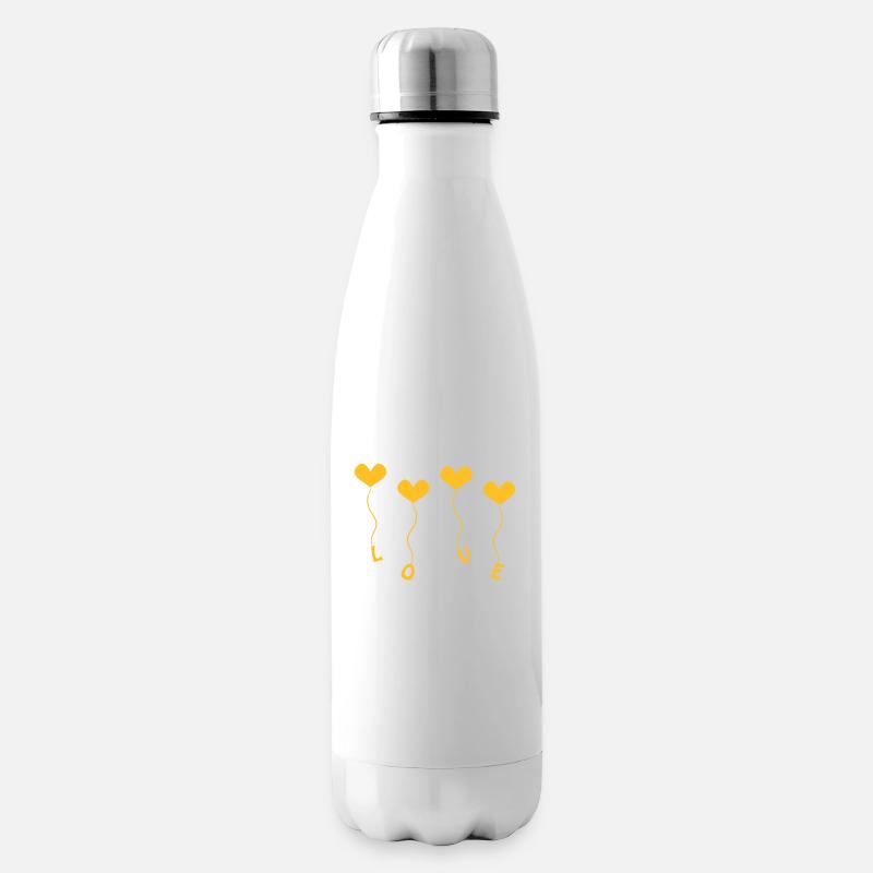 Love (4) - Insulated Water Bottle - white