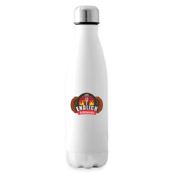 Grillsaison Goodies, Grillen, BBQ, Camping - Isolierflasche - Weiß - Rechts