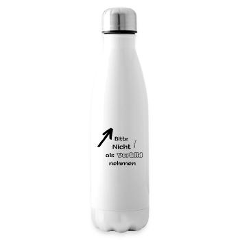 Lustige Sprüche - für Leute mit Humor - Isolierflasche - Weiß - Rechts