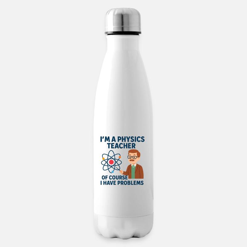 Blague sur la physique - Bouteille isotherme - blanc